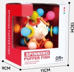 Бебешка Топка Дрънкалка и Гризалка Риба Балон 13×11×9 см